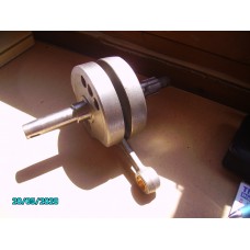 175cc Crankshaft complete with con rod.  Exchange early 3 bearing model [N-02:01-175-RE] 