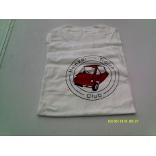 T shirt ex large white with car logo in red
